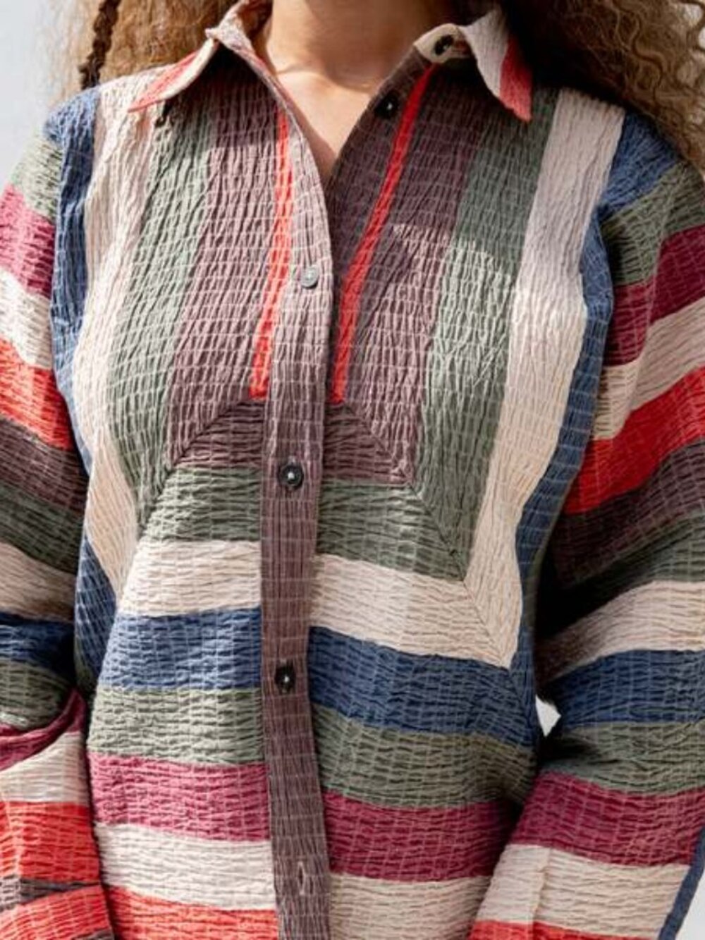 Mara Hoffman Melina Button Down Top M